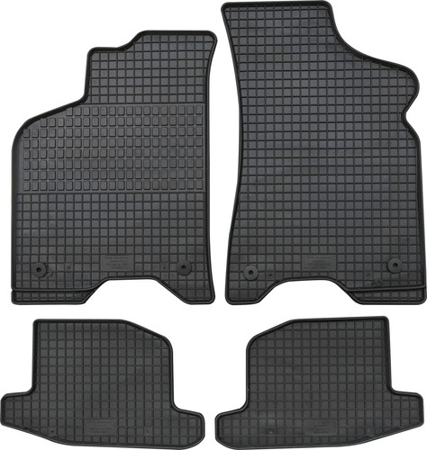 Gummimatten teile schwarz - 4-teile,